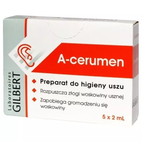 A-cerumen - higiena uszu, 5x2 ml.ampułki [Acerumen]