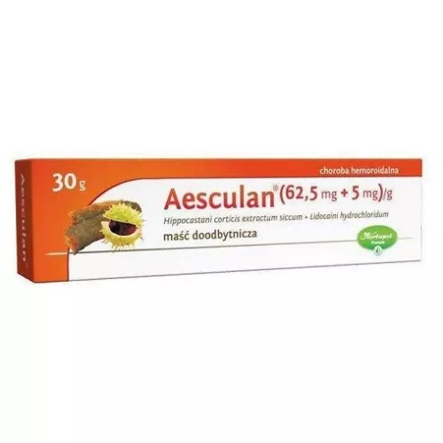 Aesculan, - MAŚĆ łagodząca objawy hemoroidów, 30 g.