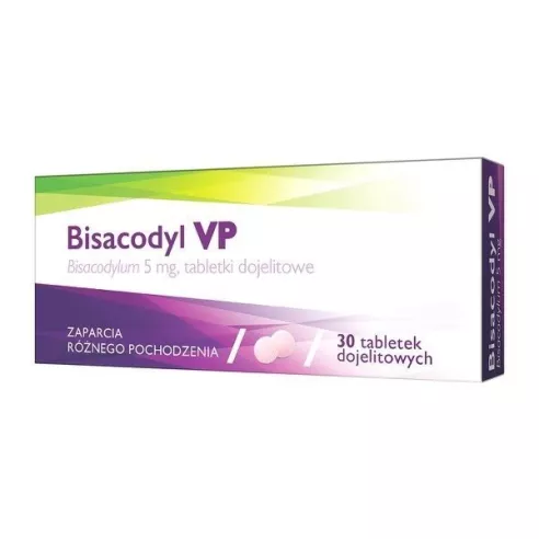 Bisacodyl 5 mg. 30 tabletek.