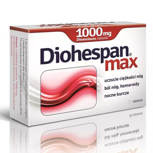 Diohespan Max 1000 mg. 60 tabletek. Diosmina