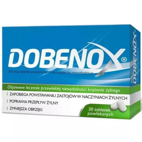 Dobenox 250 mg. 30 tabletek.