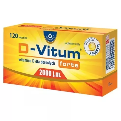D-Vitum Forte 2000 j.m. 120 kapsułek.