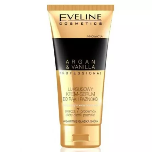 Eveline - Argan Oil - Luksusowy KREM/SERUM do rąk i paznokci, 100 ml.