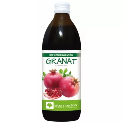 Granat - SOK z granatu 100%, 1000 ml. Altermedica