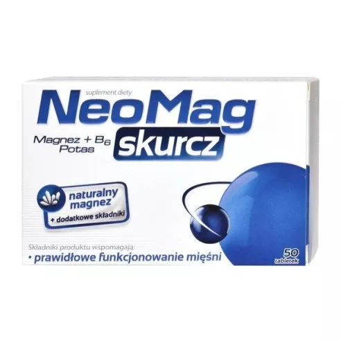 NeoMag Skurcz, 50 tabletek.