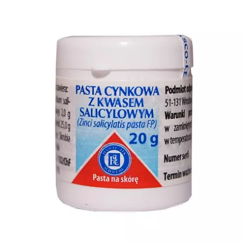 Pasta cynkowa z kwasem salicylowym, 20 g.(Lassari)