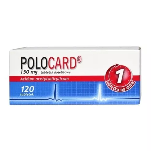 Polocard 150 mg.  120 tabletek.