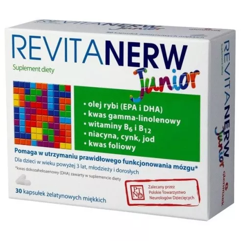 Revitanerw Junior, 30 kapsułek.