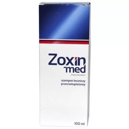 Zoxin-Med - SZAMPON przeciwłupieżowy, leczniczy, 100 ml.