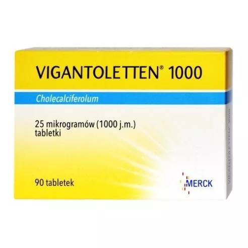 Vigantoletten 1000 - Witamina D3, 90 tabletek.