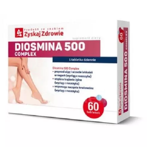 Diosmina 500 Complex, 60 tabletek. Zyskaj Zdrowie