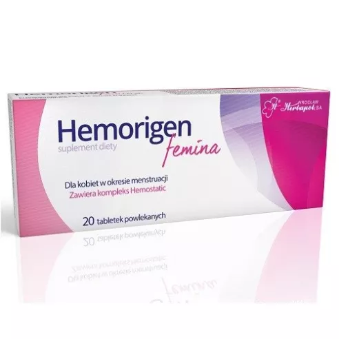 Hemorigen femina, 20 tabletek.