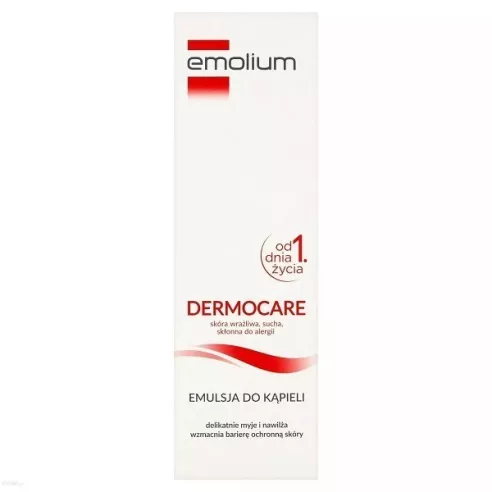 Emolium Dermocare, EMULSJA do kąpieli od 1 dni życia, 400 ml.