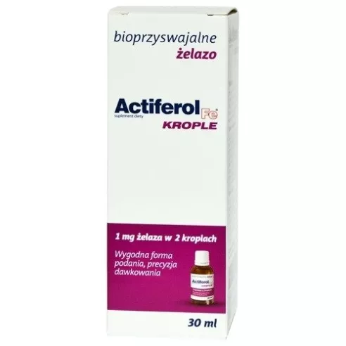 Actiferol Fe KROPLE, 30 ml.