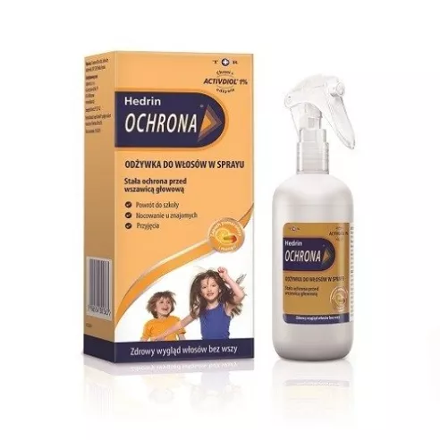 Hedrin Ochrona, ODŻYWKA do włosów w sprayu, 120 ml.