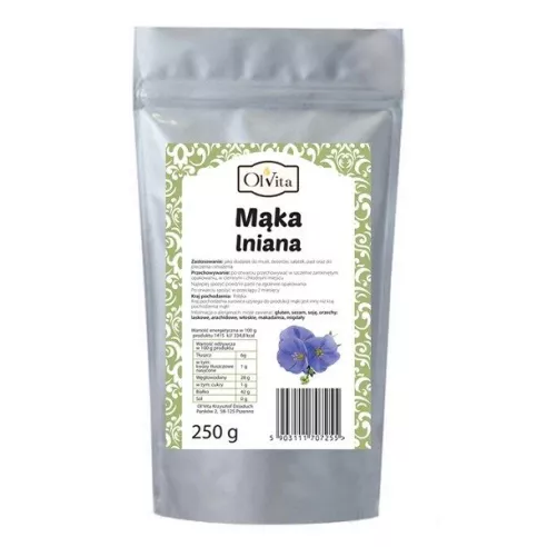 Mąka lniana, 250 g. Olvita