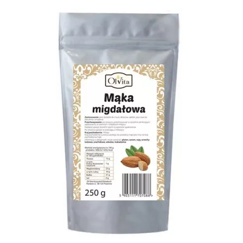 Mąka migdałowa, 250 g. Olvita