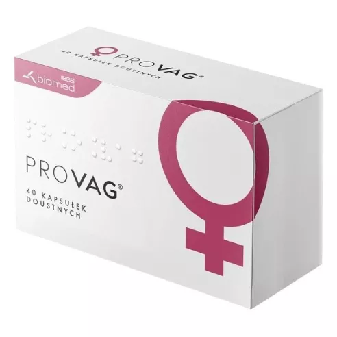 Provag - Innowacyjny probiotyk ginekologiczny, 40 kapsułek. 