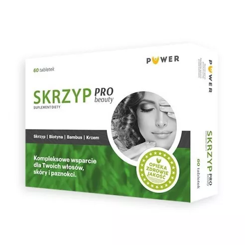 Skrzyp PRO beauty, 60 tabletek. Puwer