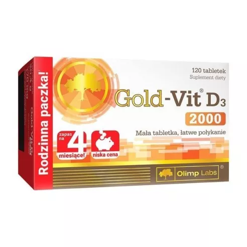 Gold-Vit D3 2000, 120 tabletek. Olimp