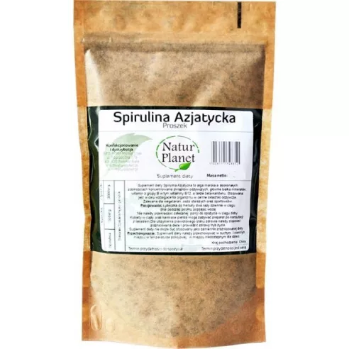 Spirulina Azjatycka Proszek, 250 g. Natur Planet.