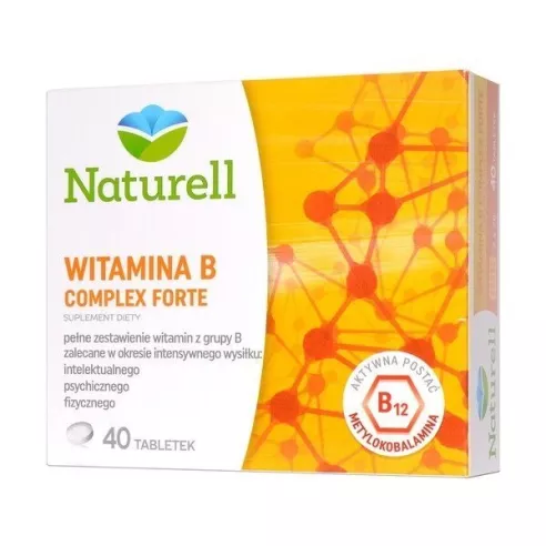 Witamina B Complex FORTE, 40 tabletek. Naturell