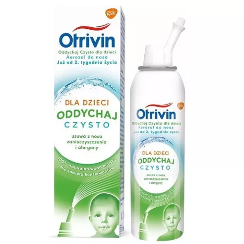 Otrivin Oddychaj czysto dla Dzieci AEROZOL do nosa, 100 ml.