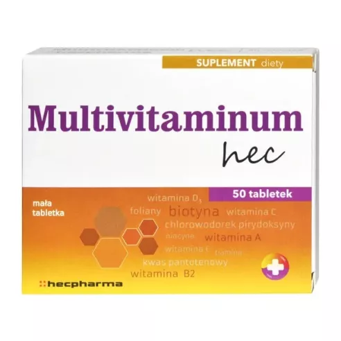 Multivitaminum Hec, 50 tabletek. HecPharma