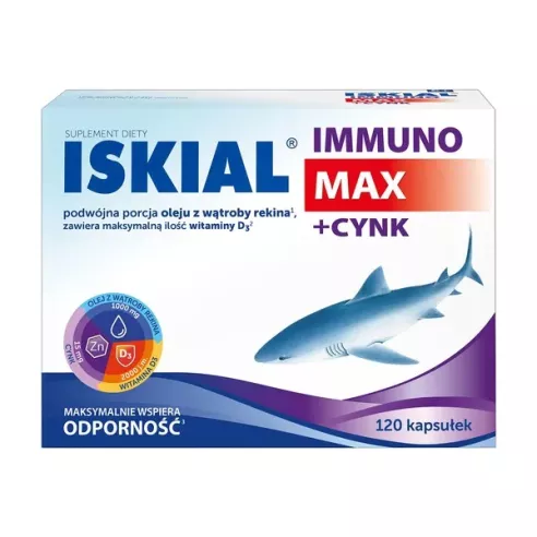 Iskial Immuno MAX + Cynk, 120 kapsułek.