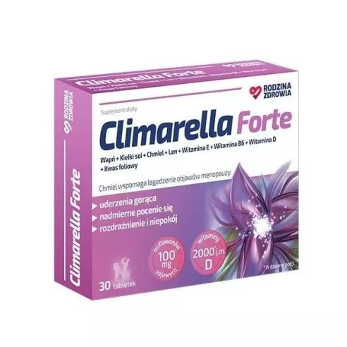 Climarella FORTE, 30 tabletek. Rodzina Zdrowia