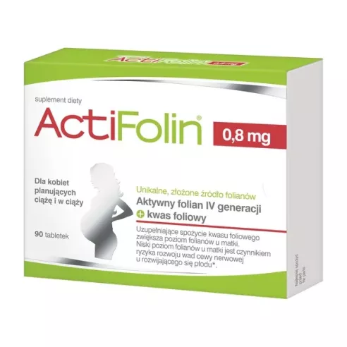 ActiFolin 0,8 mg. 90 tabletek.