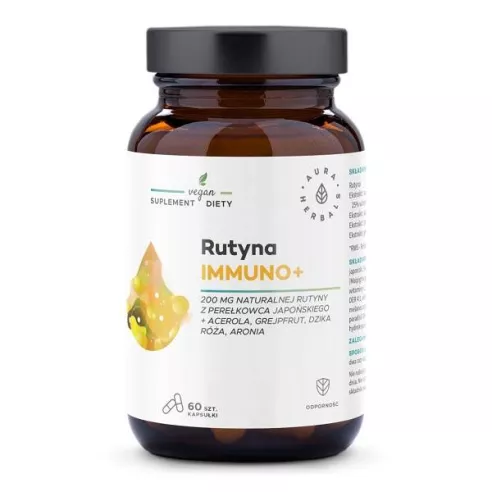 Rutyna Immuno+, 60 kapsułek. Aura Herbals