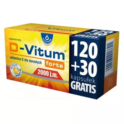 D-Vitum Forte 2000 j.m. 150 kapsułek.