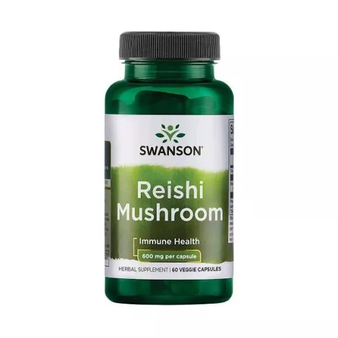 Reishi Maschroom 600 mg. 60 kapsułek. Swanson