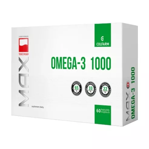 MAX Omega-3 1000, 60 kapsułek. Colfarm