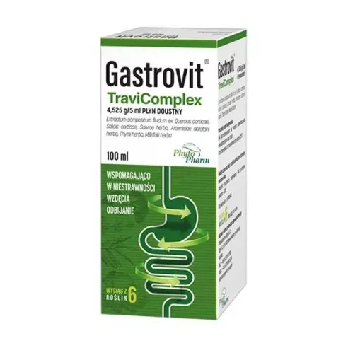 Gastrovit TraviComplex PŁYN, 100 ml. Phytopharm