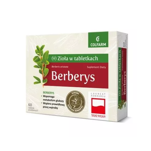Berberys, 60 tabletek. Colfarm