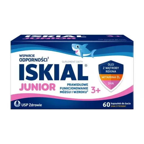 Iskial JUNIOR 3+, 60 kapsułek do żucia.