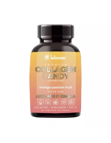 Collagen Candy mango-marakuja, 60 tabletek do ssania. Intenson