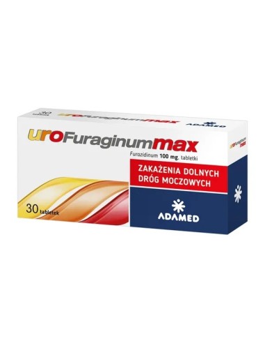 Urofuraginum Max, 30 tabletek. Adamed