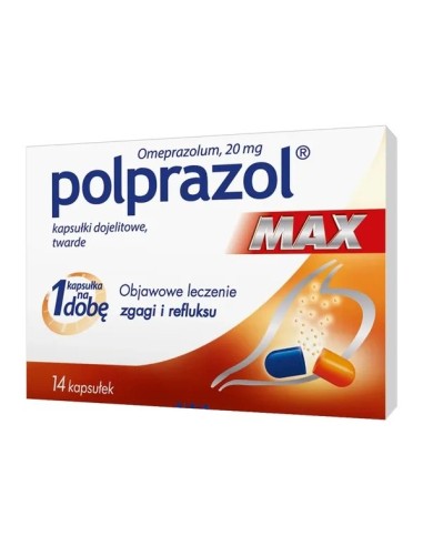 Polprazol Max, 14 kapsułek. Medana Pharma