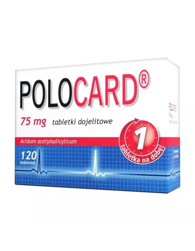 Polocard 75 mg. 120 tabletek.