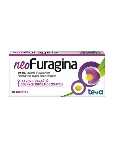 NeoFuragina, 50 mg. 30 tabletek.Teva