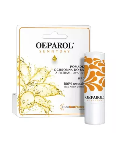 Oeparol Sunnyday, pomadka ochronna do ust, UVA/UVB, SPF 25, 4,8 g. Adamed