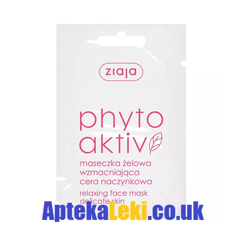 Ziaja - PhytoAktiv - MASECZKA wzmacniająca, żelowa do cery naczynkowej, 7 ml.