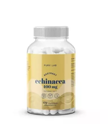 Pure Lab Ekstrakt z Echinacea 400 mg. 170 kapsułek. Aura Herbals