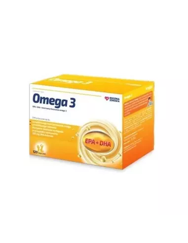 Omega 3, 120 kapsułek. Rodzina Zdrowia