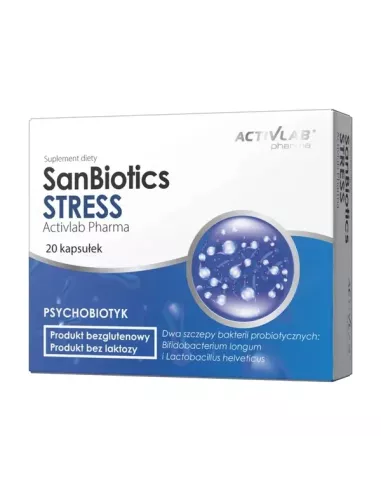 SanBiotics Stress, 20 kapsułek. ActivLab Psychobiotyk