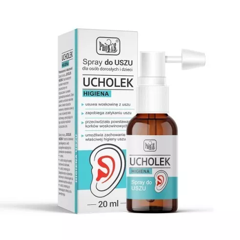 Ucholek Higiena Spray do uszu, 20 ml.