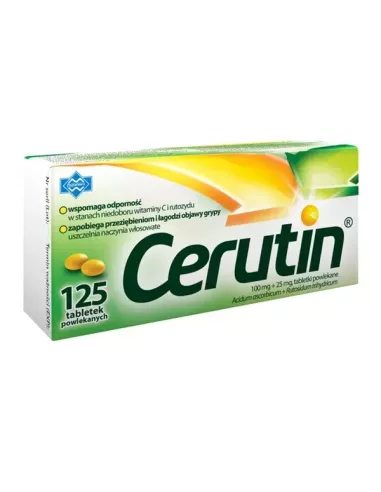 Cerutin, 125 tabletek. Polfarmex